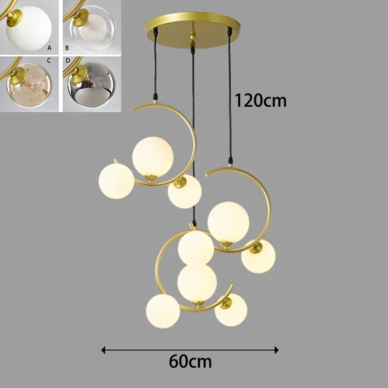 Afralia™ Modern LED Pendant Light Chandeliers for Living and Dining Room