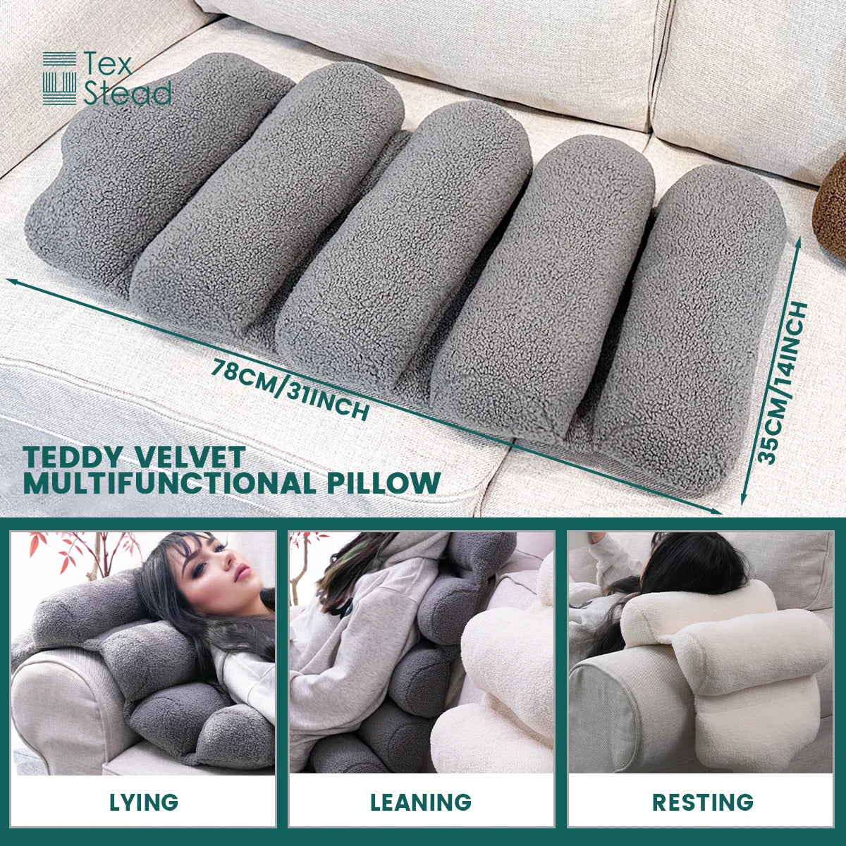 Afralia™ Lumbar Support Pillow - Adjustable Back Support for Office Chair