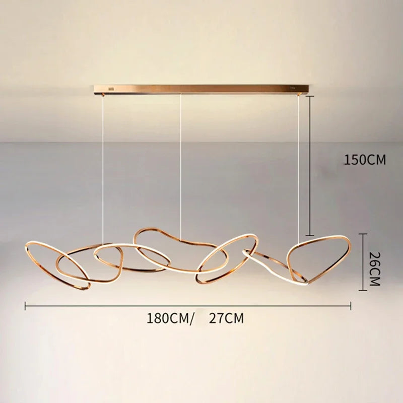 Afralia™ Modern Home Living Room Chandelier Pendant Ceiling Lamps Dining Indoor Lighting