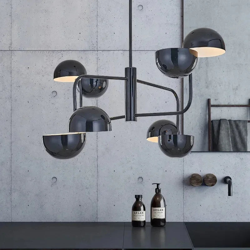 Afralia™ Nordic Hemisphere Chandelier for Living Room Dining Study Bedroom Creative Cafe