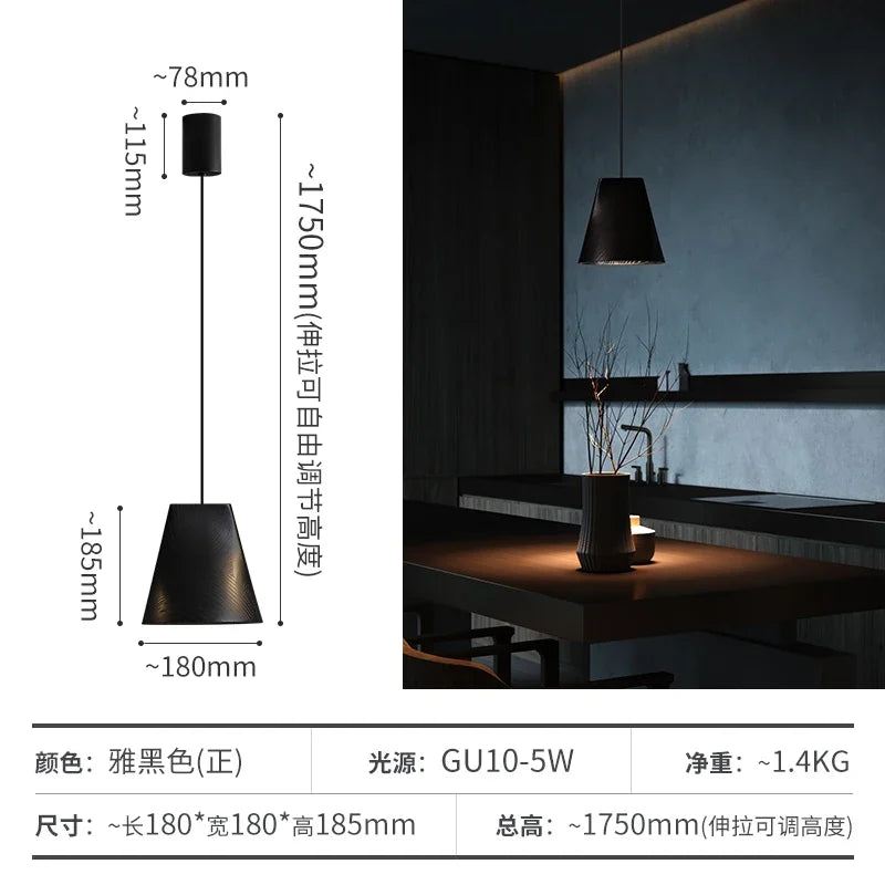 Afralia™ Adjustable Wooden Chandelier for Dining, Living Room & Staircase