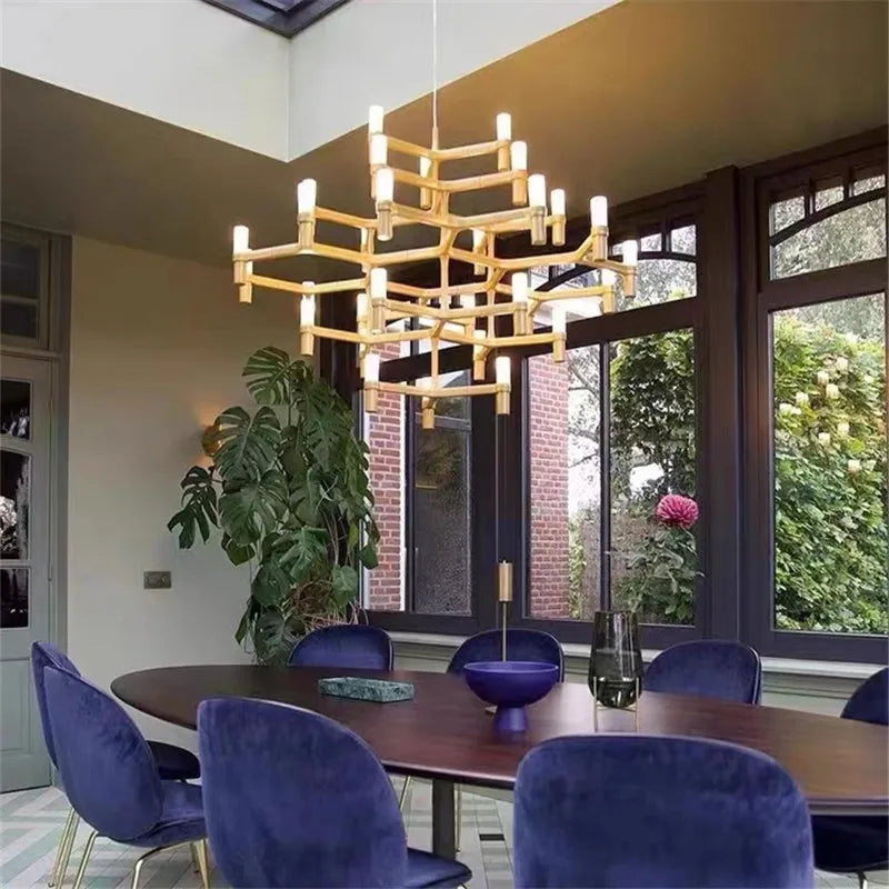 Afralia™ Crown Major Chandelier: Modern Luxury LED Light for Kitchen, Hotel, Living Room