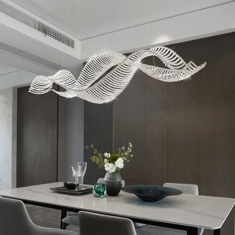 Afralia™ Luxury Crystal Chandeliers: Modern LED Lighting for Dining Room, Bar, Villa, and Indoors