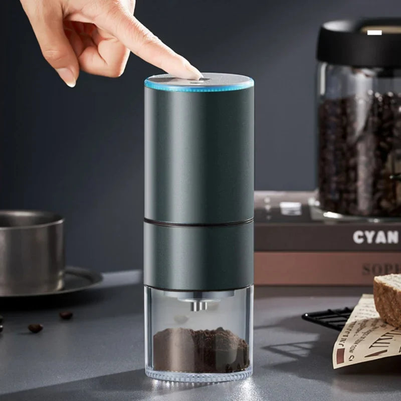 Afralia™ Electric Bean Grinder: Full-automatic Portable Coffee Machine
