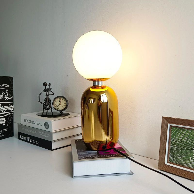 Nordic Glass Ball Table Lamp for Bedroom & Living Room by Afralia™