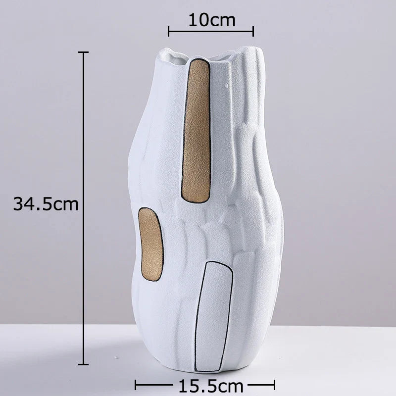Afralia™ Modern Ceramic Vase Plant Pot for Table Decoration and Floral Arrangement