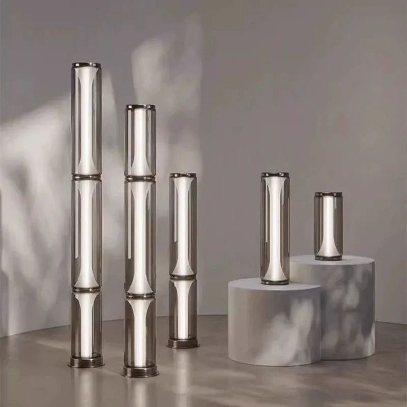 Afralia™ Modern Glass LED Floor Lamp for Home Decoration and Indoor Lighting