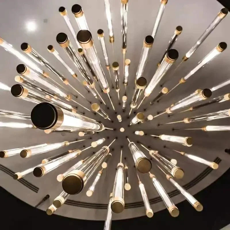 Afralia™ Modern LED Chandelier for Staircase & Living Room Decor