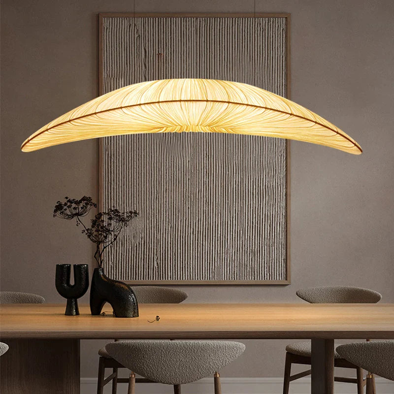 Afralia™ Wabi Sabi Fabric Pendant Light for Dining Room and Bar Decor