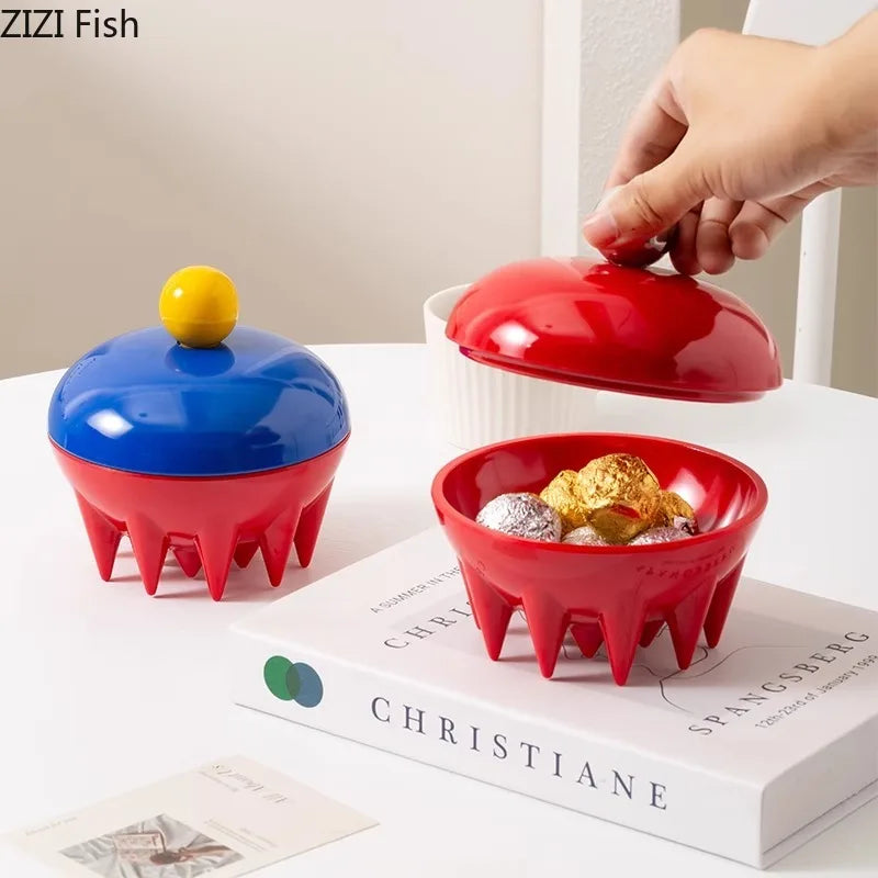 Afralia™ Octopus Ceramic Fruit Bowl & Storage Jar with Lids