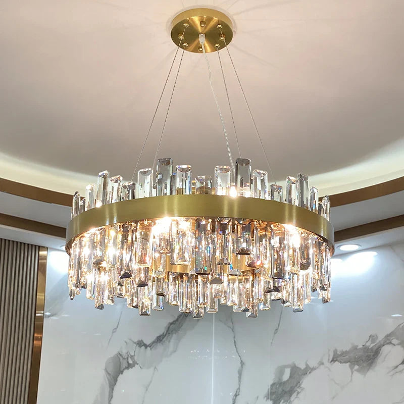 Afralia™ Crystal Chandelier: Modern Luxury, High-end, Creative Design for Living Room, Bedroom, Kitchen