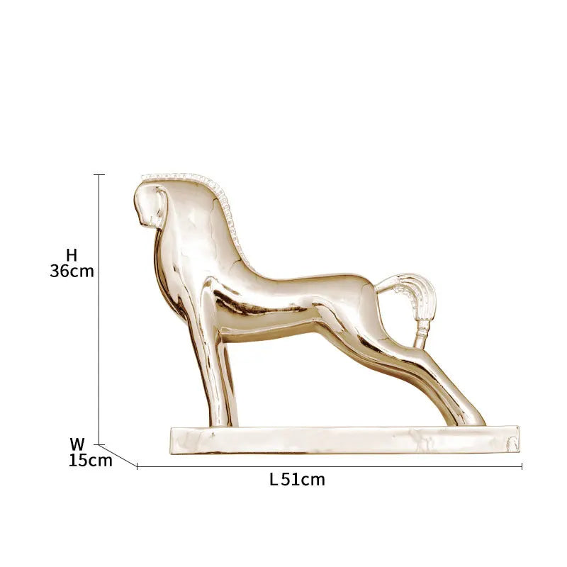 Afralia™ Horse Resin Sculpture Modern Desk Decoration Ornaments Room Decor Aesthetics