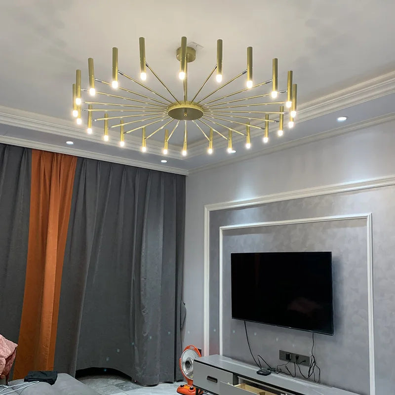 Afralia™ Nordic Blooming LED Chandelier: Modern Ceiling Light for Home, Living Room, Bedroom