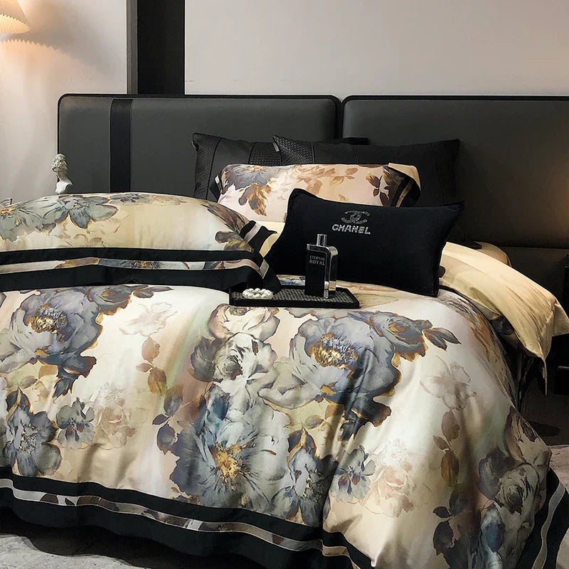 Afralia™ Vintage Flowers Bedding Set