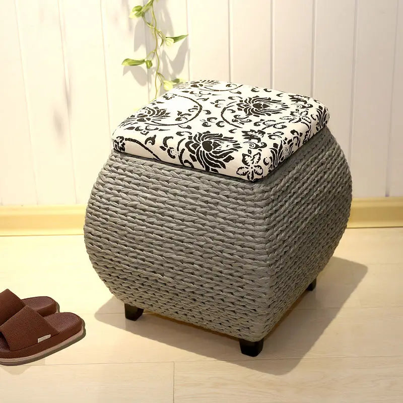 Afralia™ Storage Stool: Multifunctional Organizing Box & Footrest for Shoe Changing & Sofa Use