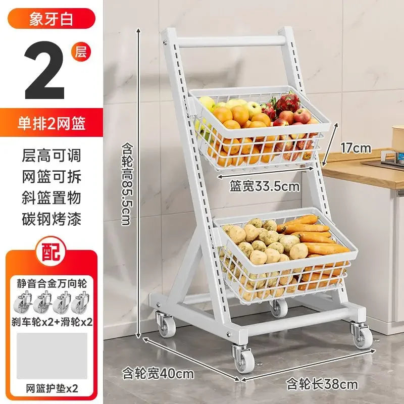 Afralia™ Rotating Vegetable Storage Basket: Strong Load Capacity, Floor-to-Ceiling, Easy to Use