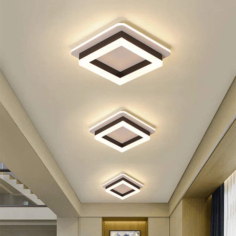 Afralia™ Nordic LED Ceiling Lamp for Indoor Decor - Bedroom, Living Room, Balcony Lighting