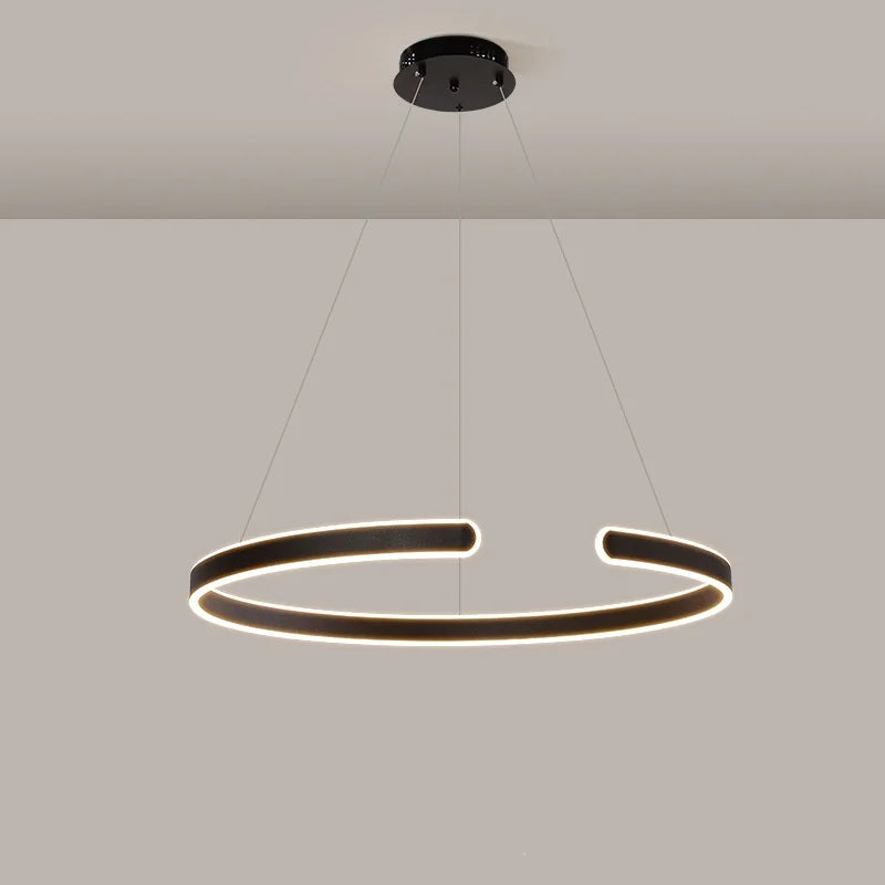 Afralia™ Circle Minimalist LED Pendant Light - Modern Indoor Hanging Lamp