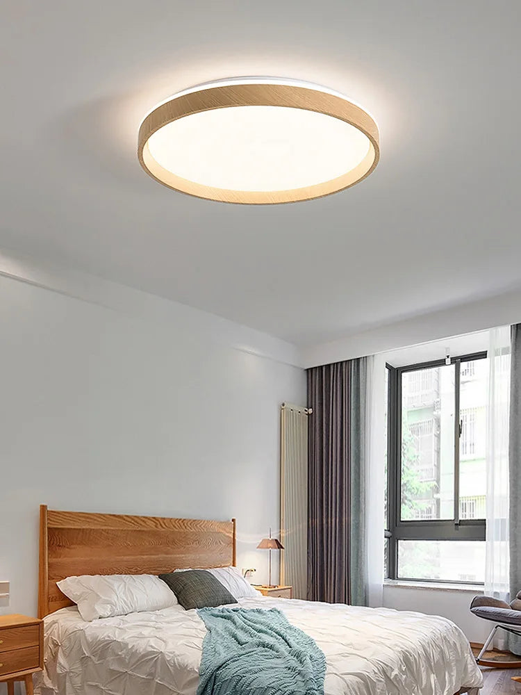 Afralia™ LED Ceiling Lamp: Simple Modern Round Study Bedroom Balcony Light