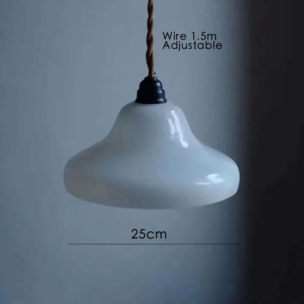 Afralia™ Modern Glass Pendant Light for Nordic, Retro, Korea, Japanese Style décor