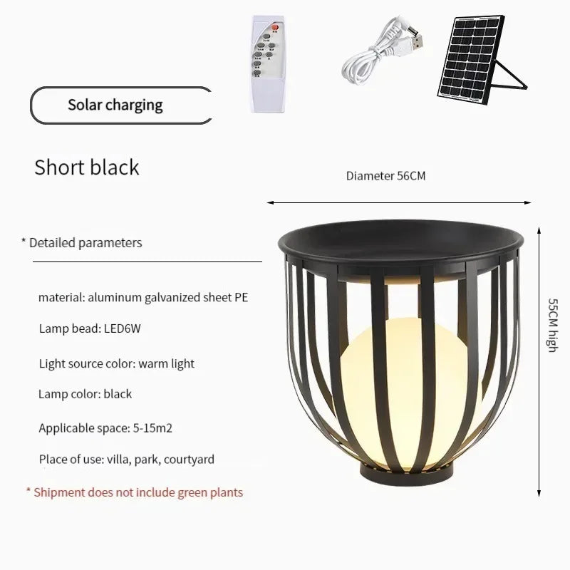 Afralia™ Solar Garden Floor Lights - Black Outdoor Lighting for Patio Courtyard Yard