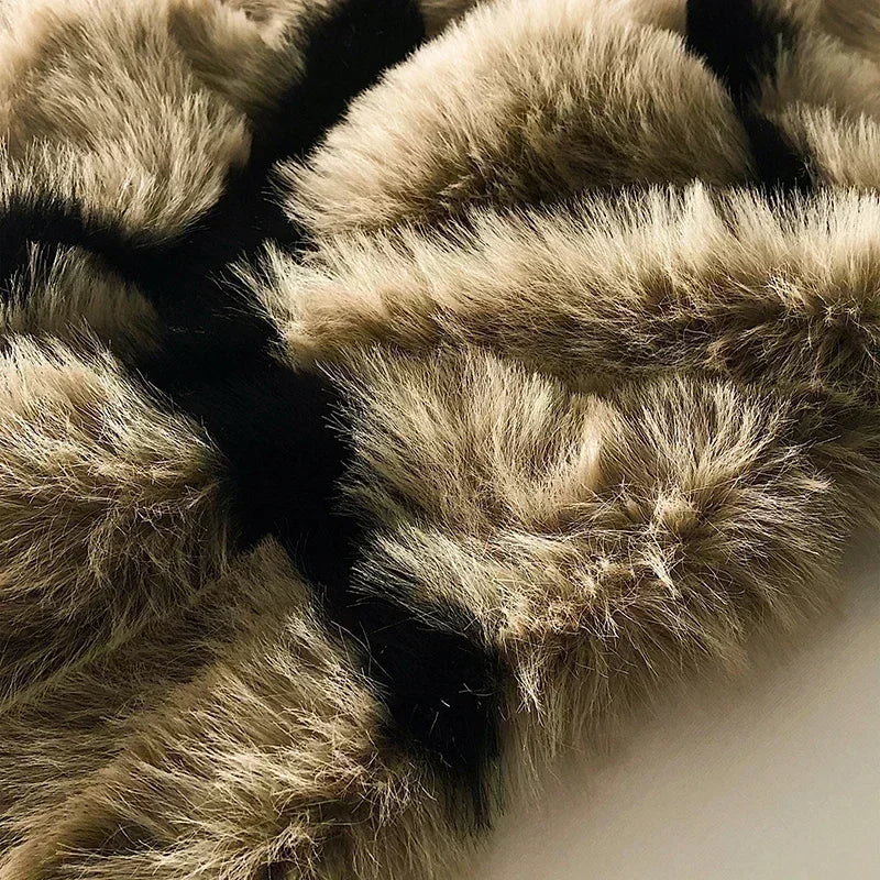 Afralia™ Faux Fox Fur Warm Plush Blanket for Bed and Sofa