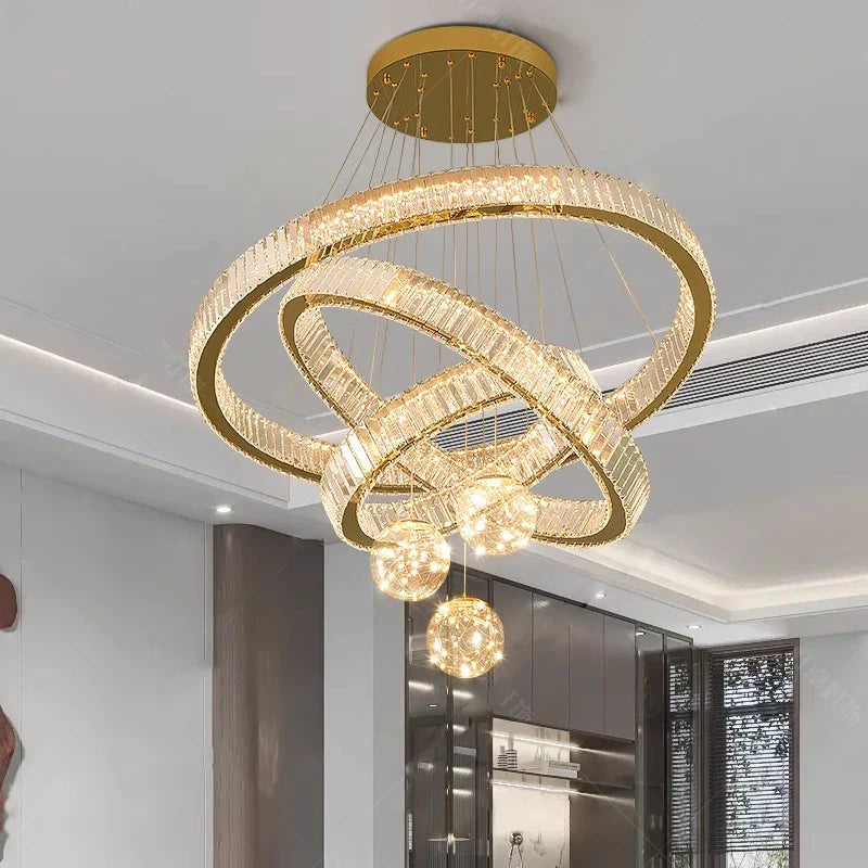 Afralia™ Modern Indoor Pendant Light Chandelier Ceiling Lamp LED Dining Room Lighting