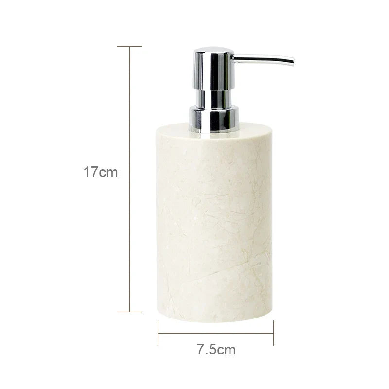 Afralia™ Marble Bathroom Accessories Set