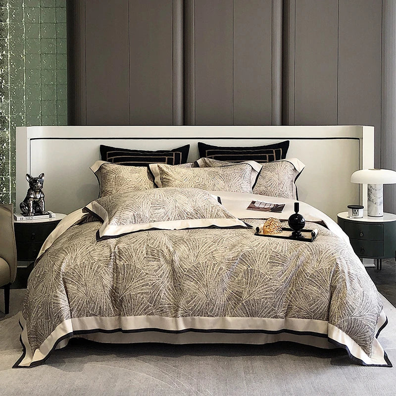Afralia™ Luxury 100S Egyptian Cotton Bedding Set with American Digital Printing
