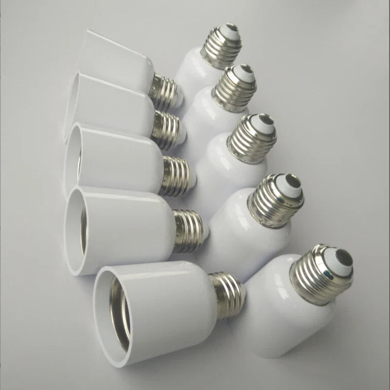 Afralia™ E27 to E40 Light Bulb Adapter Socket Converter - Pack of 10