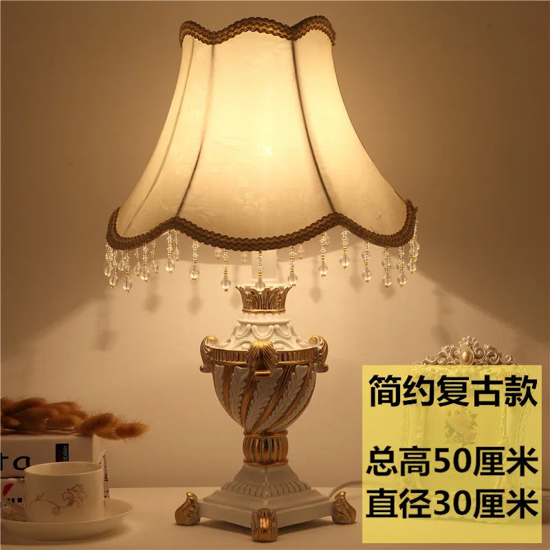 Afralia™ Nordic Princess Vintage Table Lamp for Bedroom and Living Room Décor