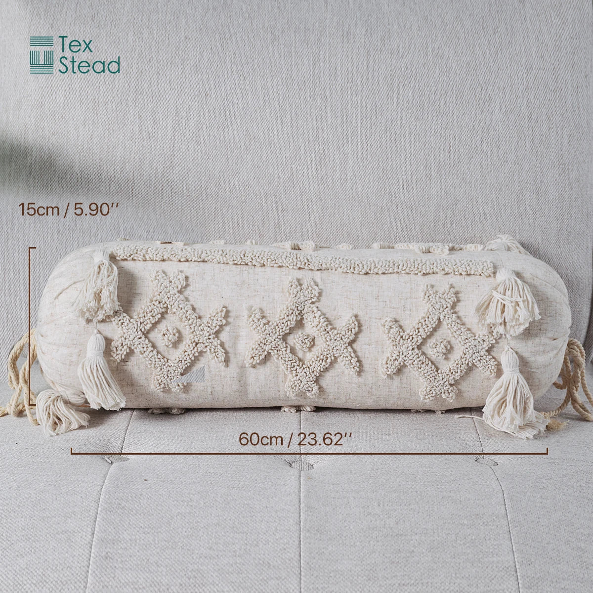 Afralia™ Boho Tufted Tassel Lumbar Throw Pillow