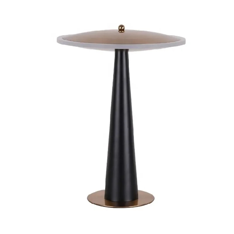 Afralia™ Modern LED Metal Acrylic Table Lamp for Home Hotel Bedside Décor