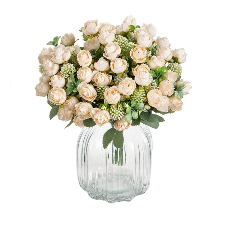 Afralia™ Silk Roses Bouquet for Home Wedding Garden Arch Decor