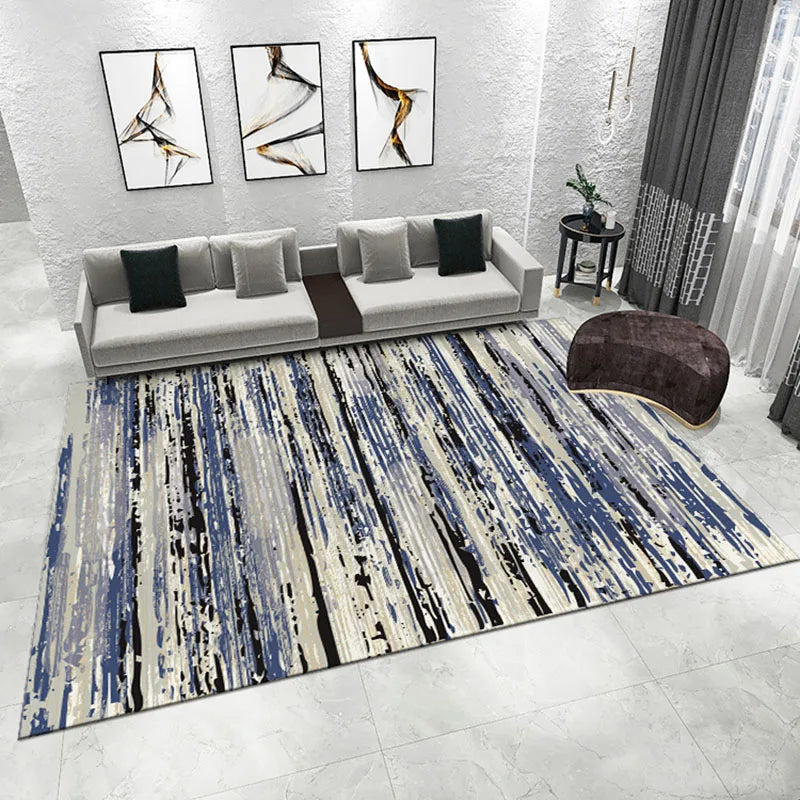 Afralia™ Nordic Faux Cashmere Carpet: Foldable, Waterproof, Abstract Floor Mat for Living Room