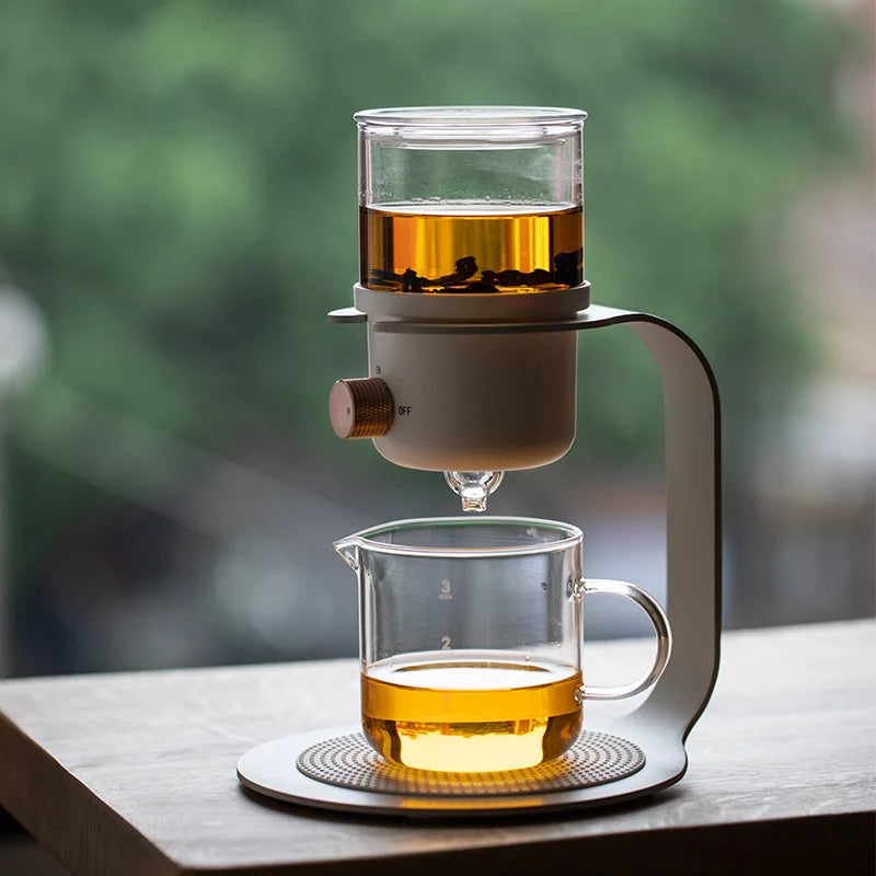 Afralia™ Glass Kung Fu Tea Pot for Tea and Coffee Brewing