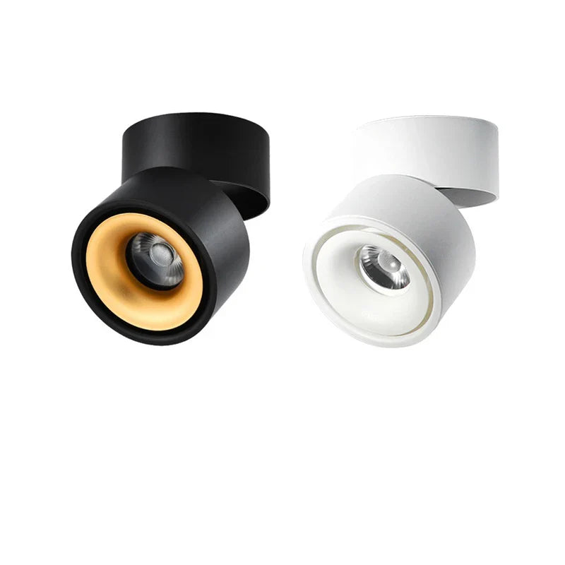 Afralia™ COB LED Ceiling Spot Light, Adjustable Angle, Black/White Shade, AC85-265V