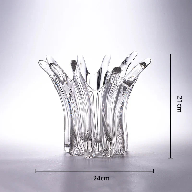 Afralia™ Petal Shape Glass Vase for Flower Arrangement and Hydroponics