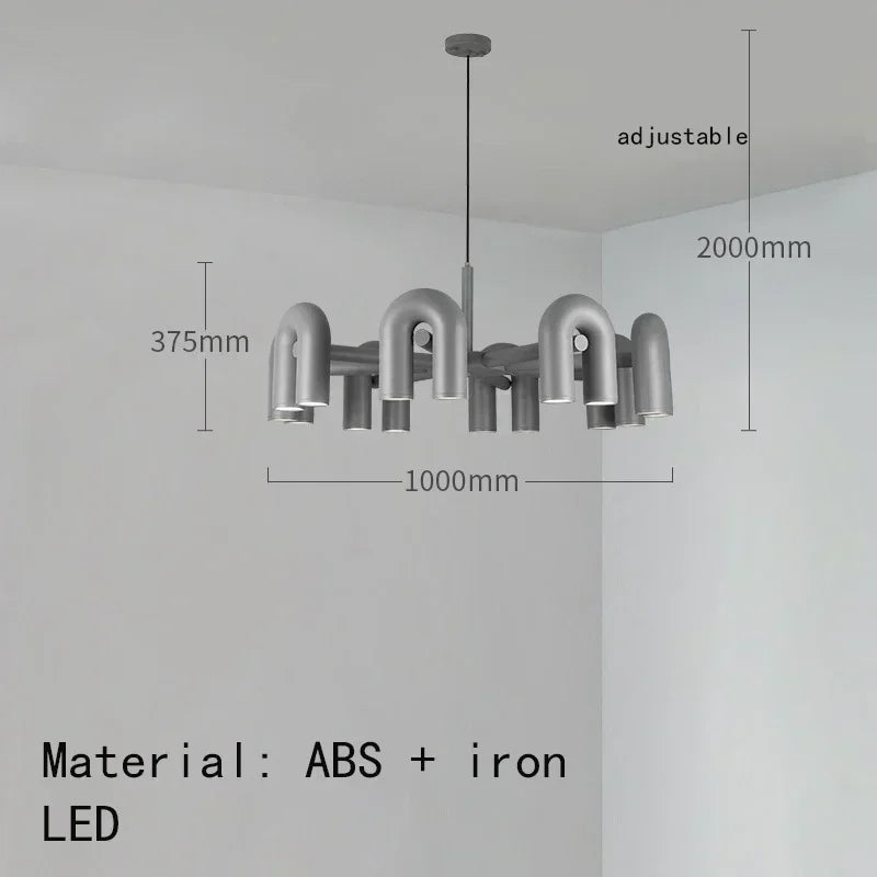 Afralia™ Nordic Chandelier: Adjustable Pendant Lights, Ceiling Hanging Lamp