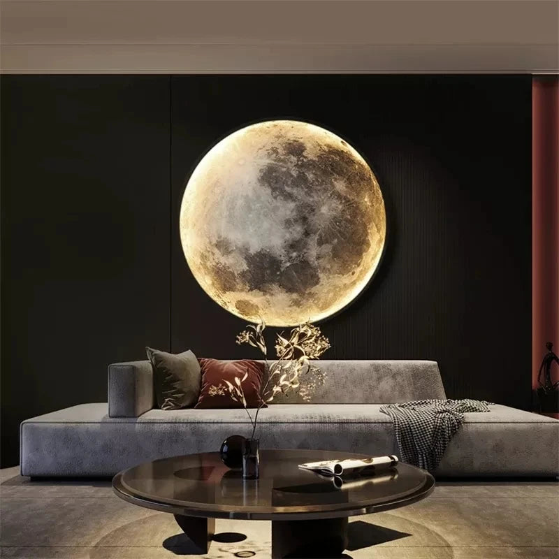 Afralia™ Moon Wall Lamp Sconces, Hallway to Bedroom Gallery Decor Lighting