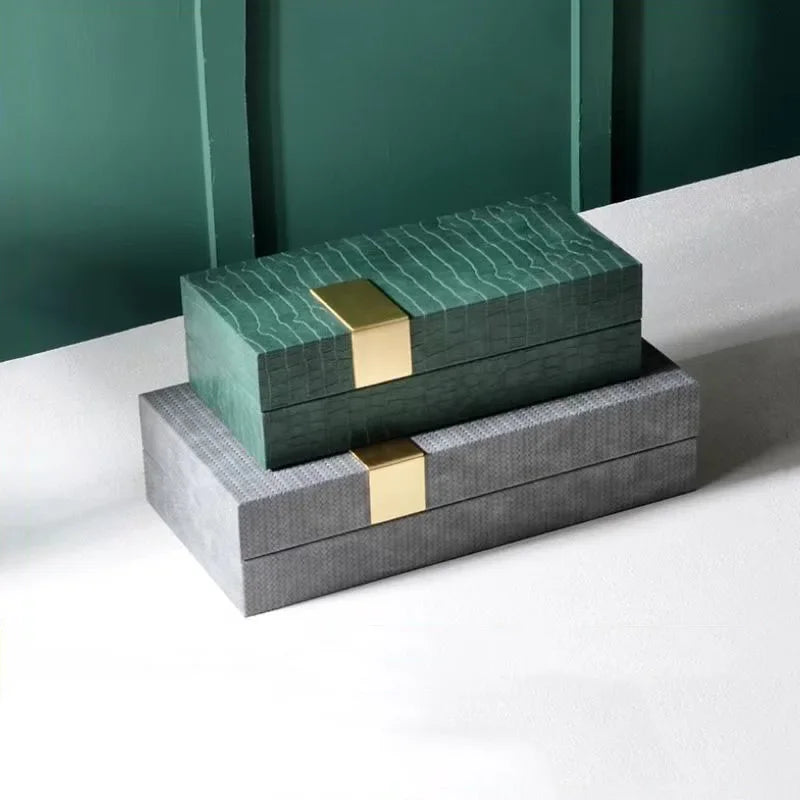 Afralia™ Leather Jewelry Box: Chic Storage Solution for Dresser or Desk