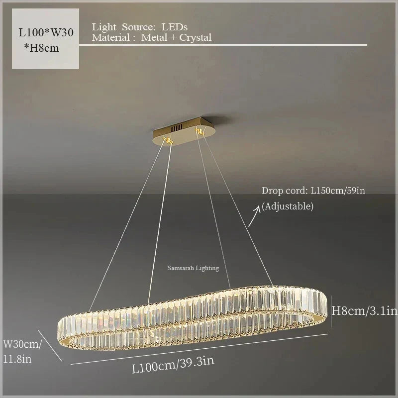 "Afralia™ Crystal Ceiling Pendant Chandelier – Luxury Light for Living Room, Bedroom, and Dining Area"