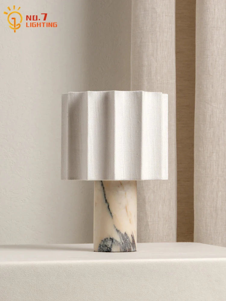 Afralia™ Marble Table Lamp Touch Switch USB Charging Minimalist Modern Light Fixtures