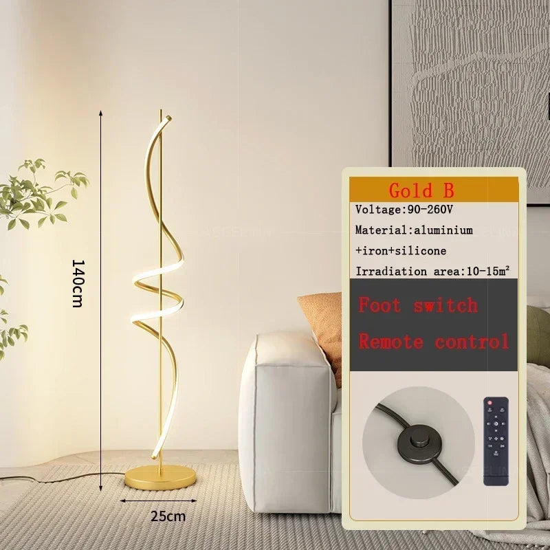 Afralia™ LED Revolve Floor Lamp for Bedroom Living Study Indoor Decor