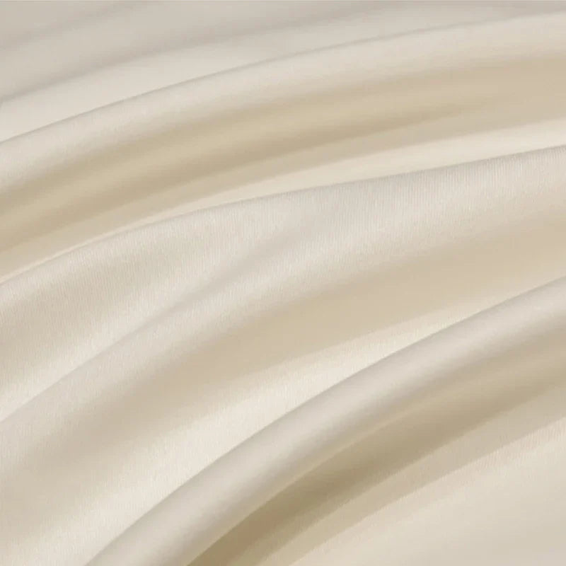 Afralia™ Silk Bedding Set: Washed Ice-Cream Satin Four-Piece, Skin-Friendly & Breathable Sheets