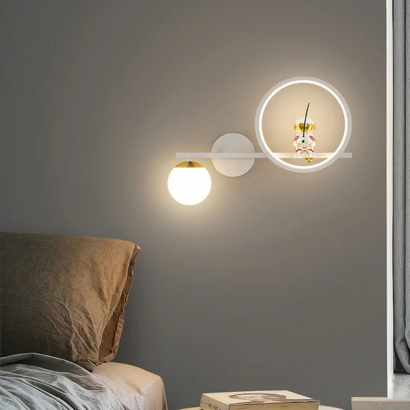 Afralia™ Nordic Modern LED Wall Lamp Creative Sconces Indoor Lighting for Home Decor