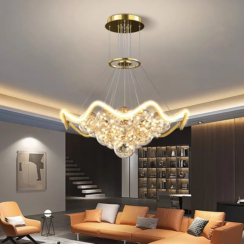 Afralia™ Modern Dine Pendant Lights Indoor Chandelier Ceiling Lamp LED Hanging Light