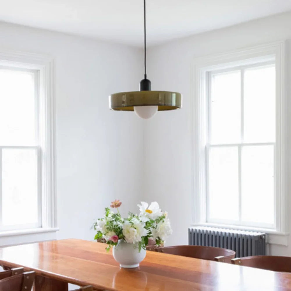 Afralia™ Cream Nordic Canteen Chandelier: Vintage Antique Pendant Lamp Light for Kitchen and Bar.