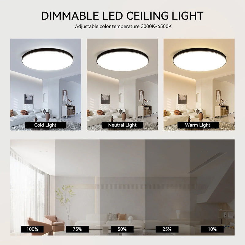 Afralia™ Smart Dimmable LED Ceiling Chandelier for Modern Living Room Lighting