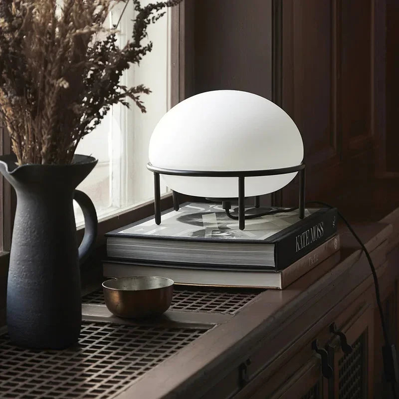 Afralia™ Glass Ball Table Lamp for Bedroom Living Room